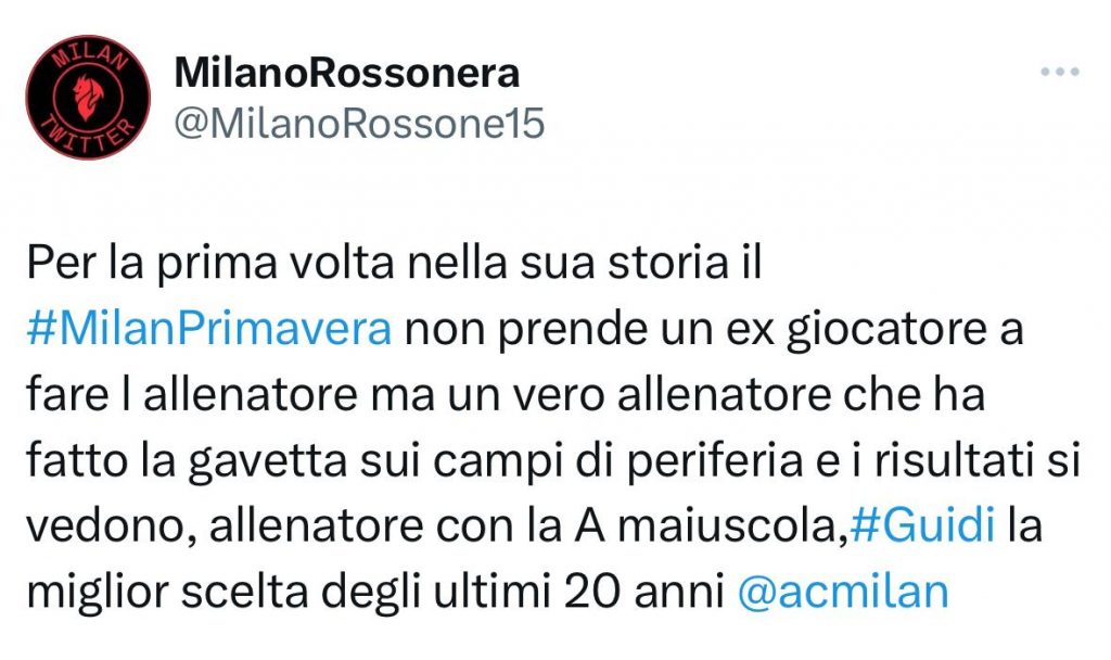 MILAN PRIMAVERA