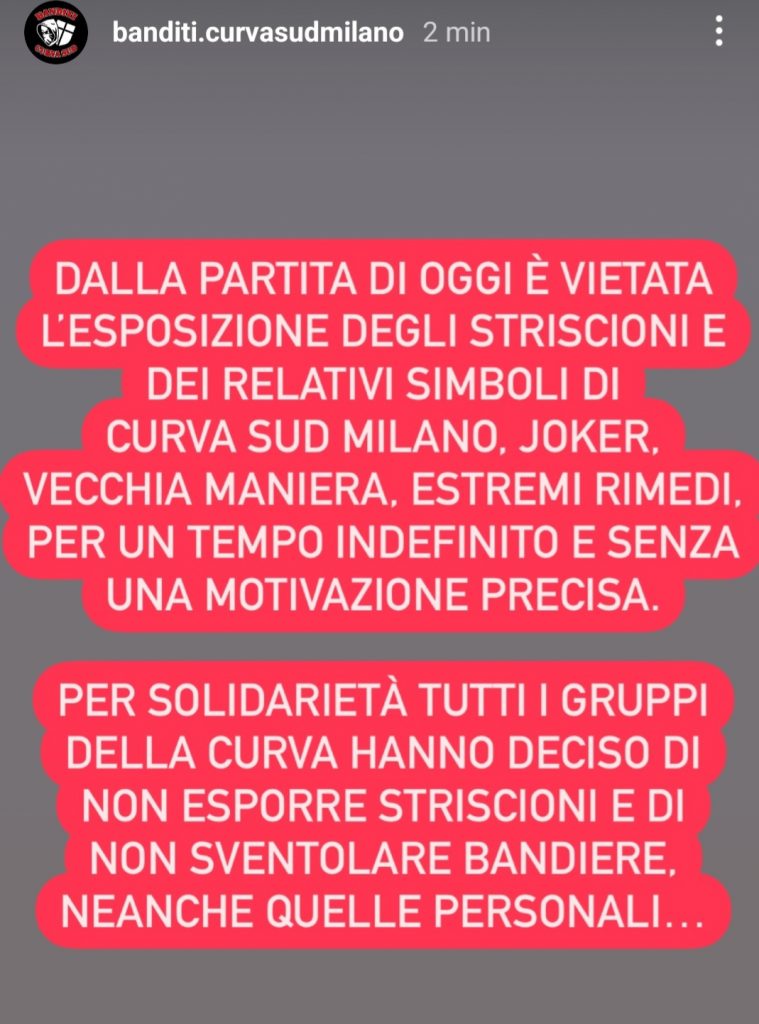 CURVA SUD MILANO