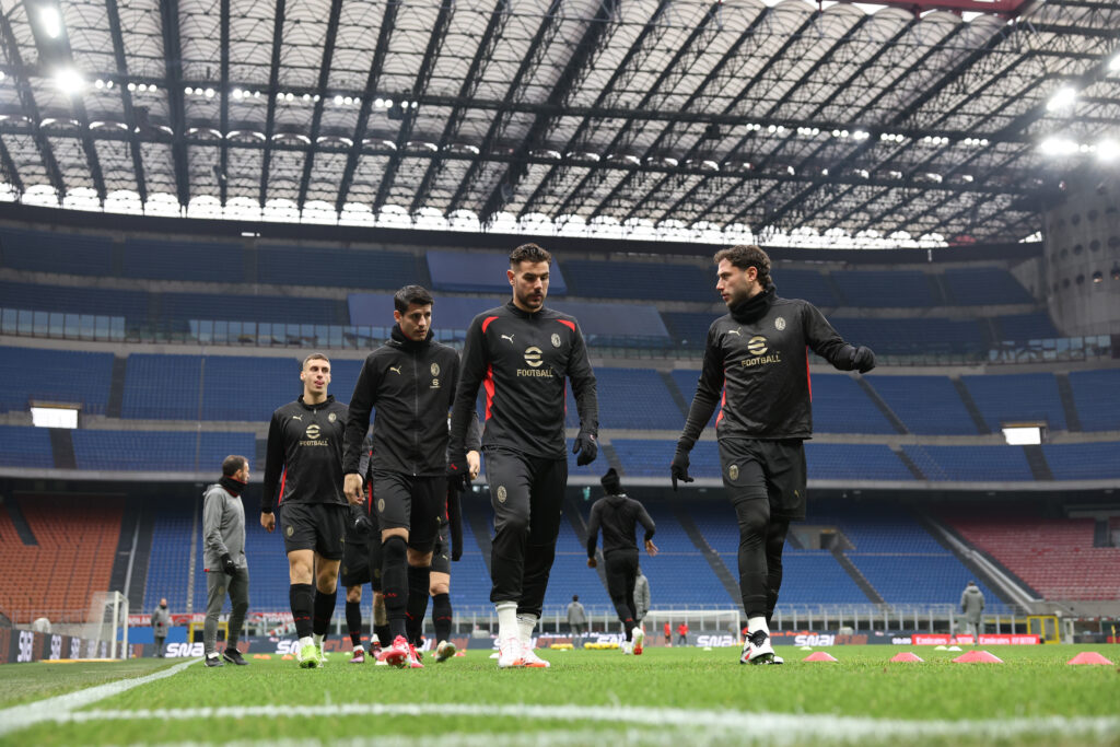 AC Milan Training Session And Press Conference