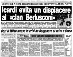 COMO MILAN 1986