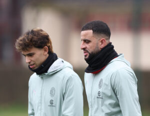 AC Milan Training And Press Conference - UEFA Champions League 2024/25 League Knockout Play-off First Leg