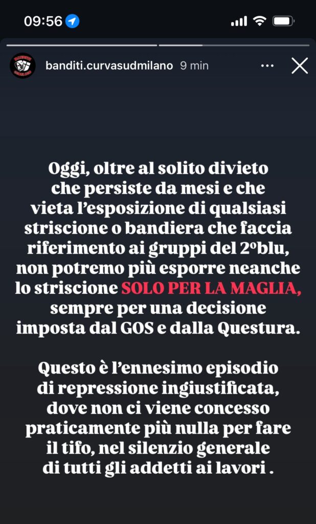 Curva striscione