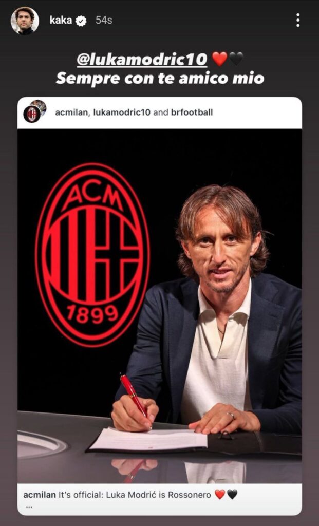 Story Kakà Modric