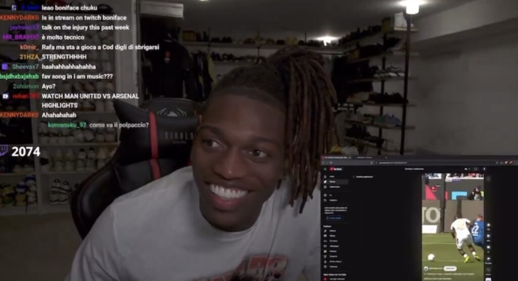 leao-show-su-twitch-maignan-in-chat-saelemaekers-collegato-e-spunta-la-boniface-dance-news-calciomercato-ultima-ora