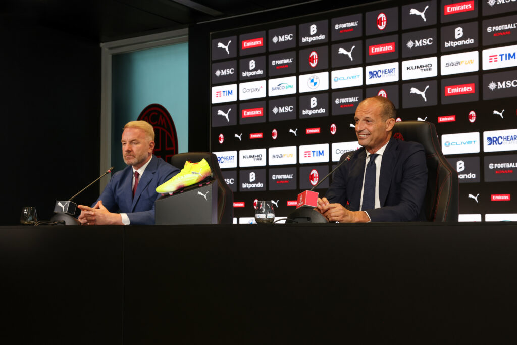 AC Milan New Coach Massimiliano Allegri Press Conference