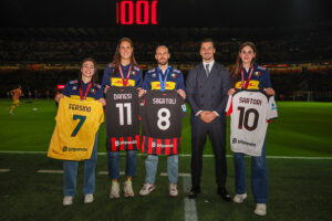 Il grande volley mondiale a San Siro: poker d'assi rossoneri