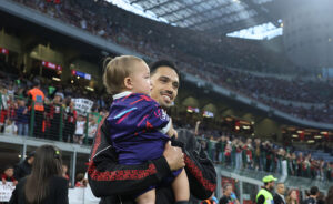 reijnders-instagram-san-siro-milan-foto-figlio