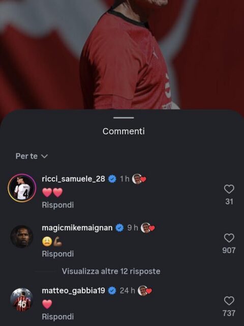 milan-claudio-filippi-saluta-mike-maignan-emoticon-con-lacrima