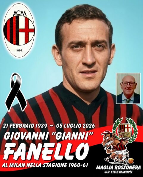 gianni-fanello-scomparsa-milan-alessandria-rivera-rocco