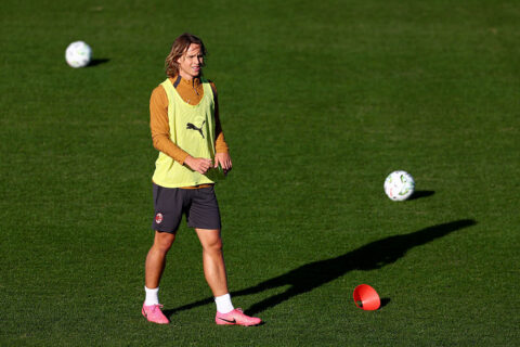 AC Milan Training &amp; Press Conference