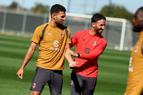 Goncalo Ramos e Ruben Amorim Milan
