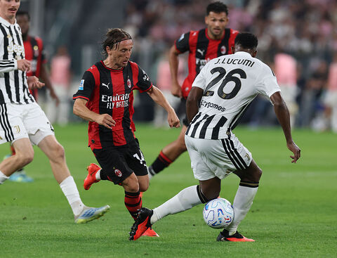 Milan, Luka Modric contro la Juventus