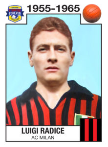 GIGI RADICE figurina versione Milan