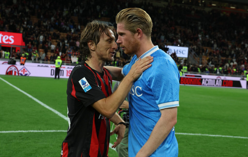 de bruyne modric napoli milan dove vedere